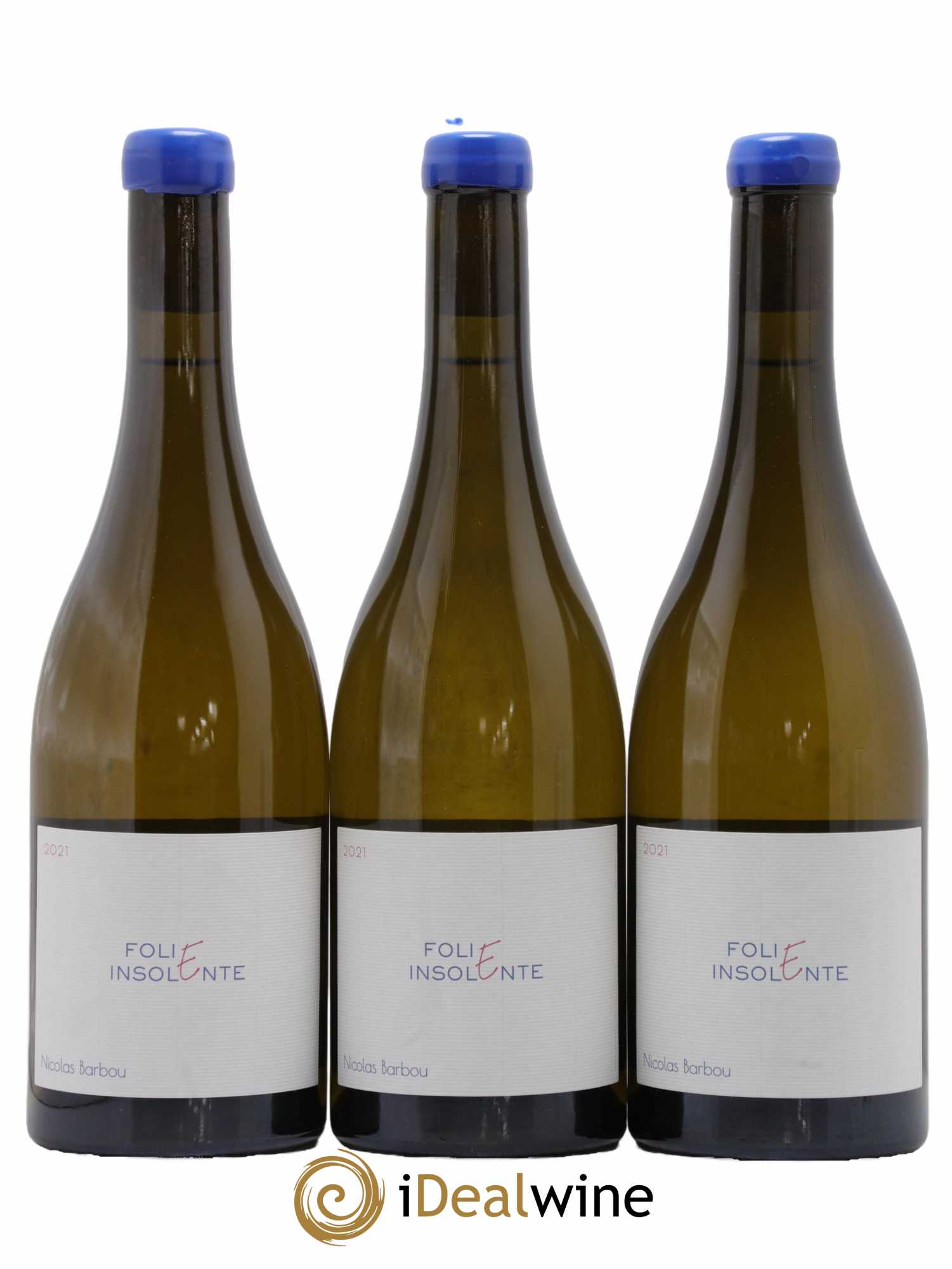 Touraine-Oisly Folie Insolente Nicolas Barbou  2021 - Lot de 3 Bouteilles