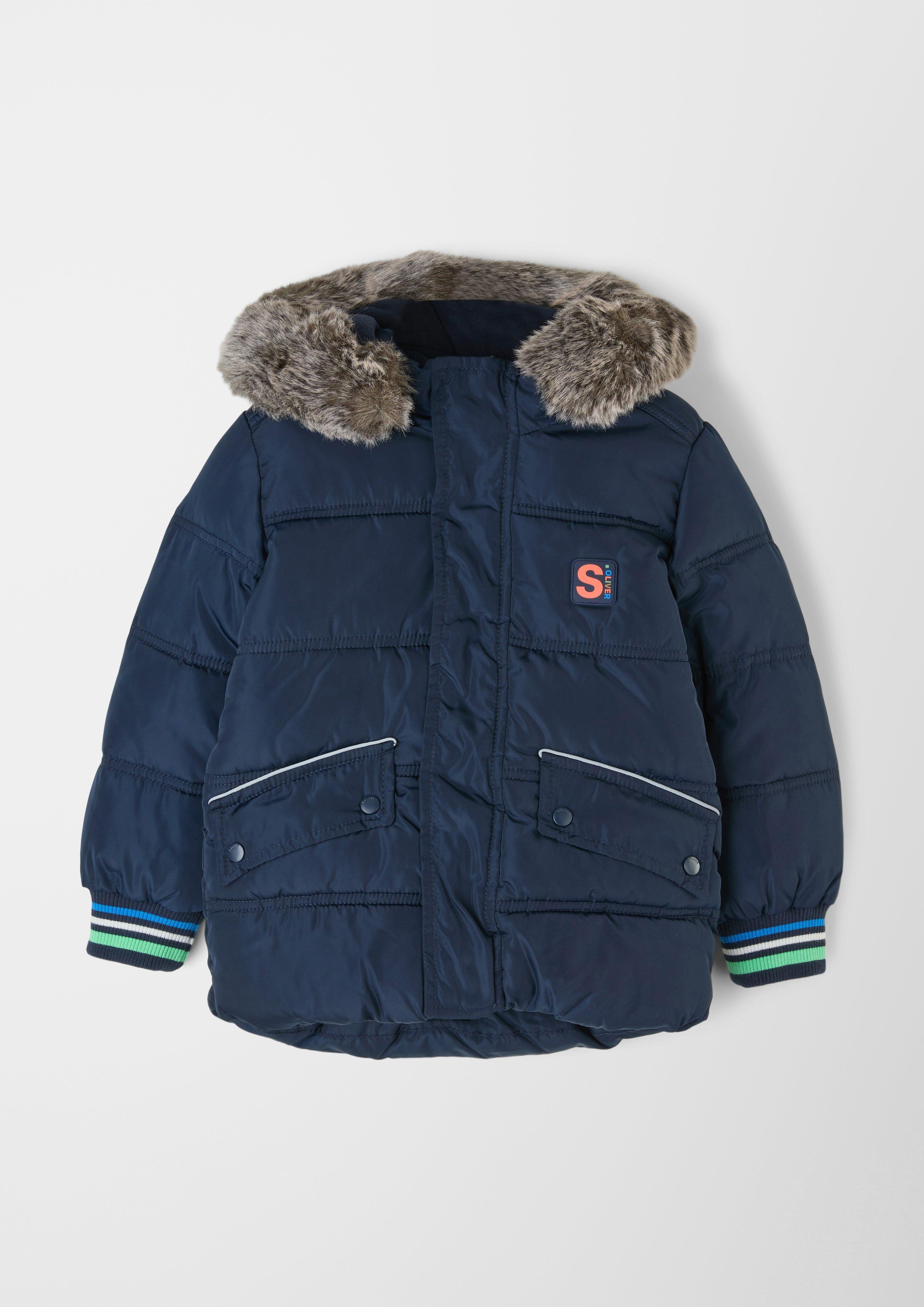 Warme Winterjacke mit Webpelz  2120701-5952