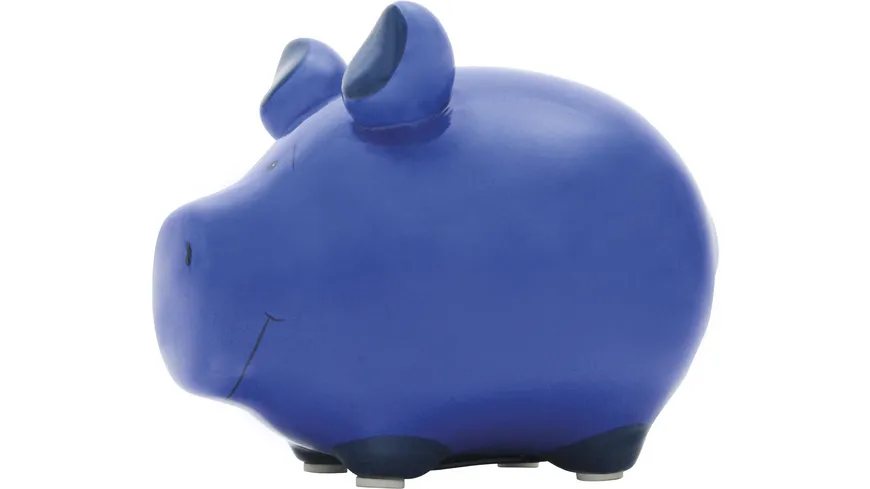 KCG Sparschwein Blanko Blau Klein