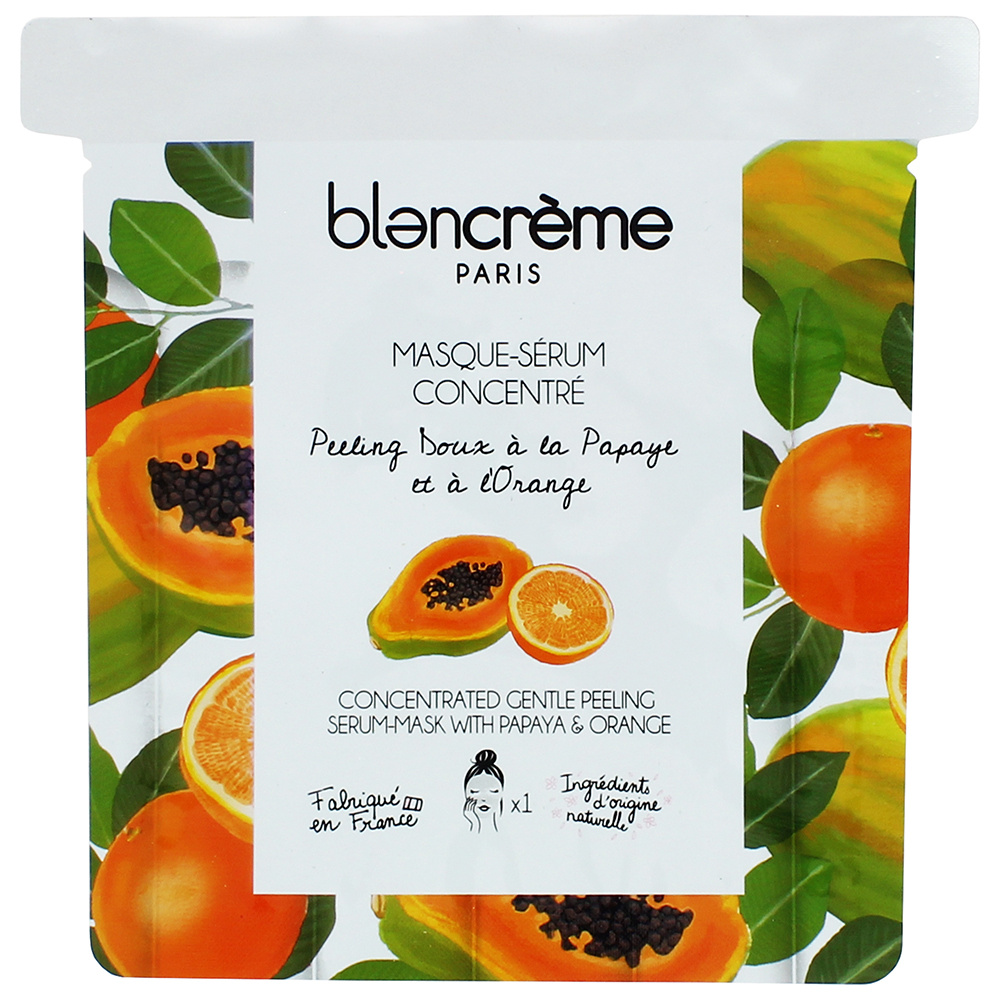 Blancreme MASQUE VISAGE TISSU  PAPAYE & ORANGE MASQUE TISSE ECLAT
