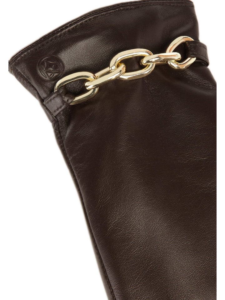 Kazar Handschuhe (Echt-Leder) in Dunkelbraun günstig kaufen
