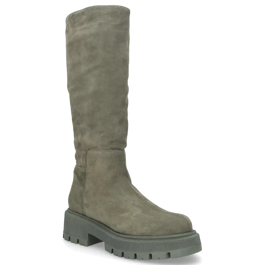 EN AVANT - Stiefel C010 Veloursleder - grün