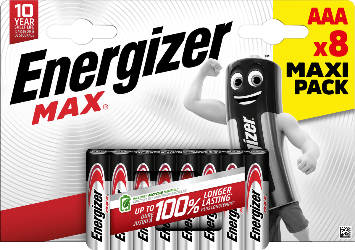 Batterien\tMax AAA, 8 St