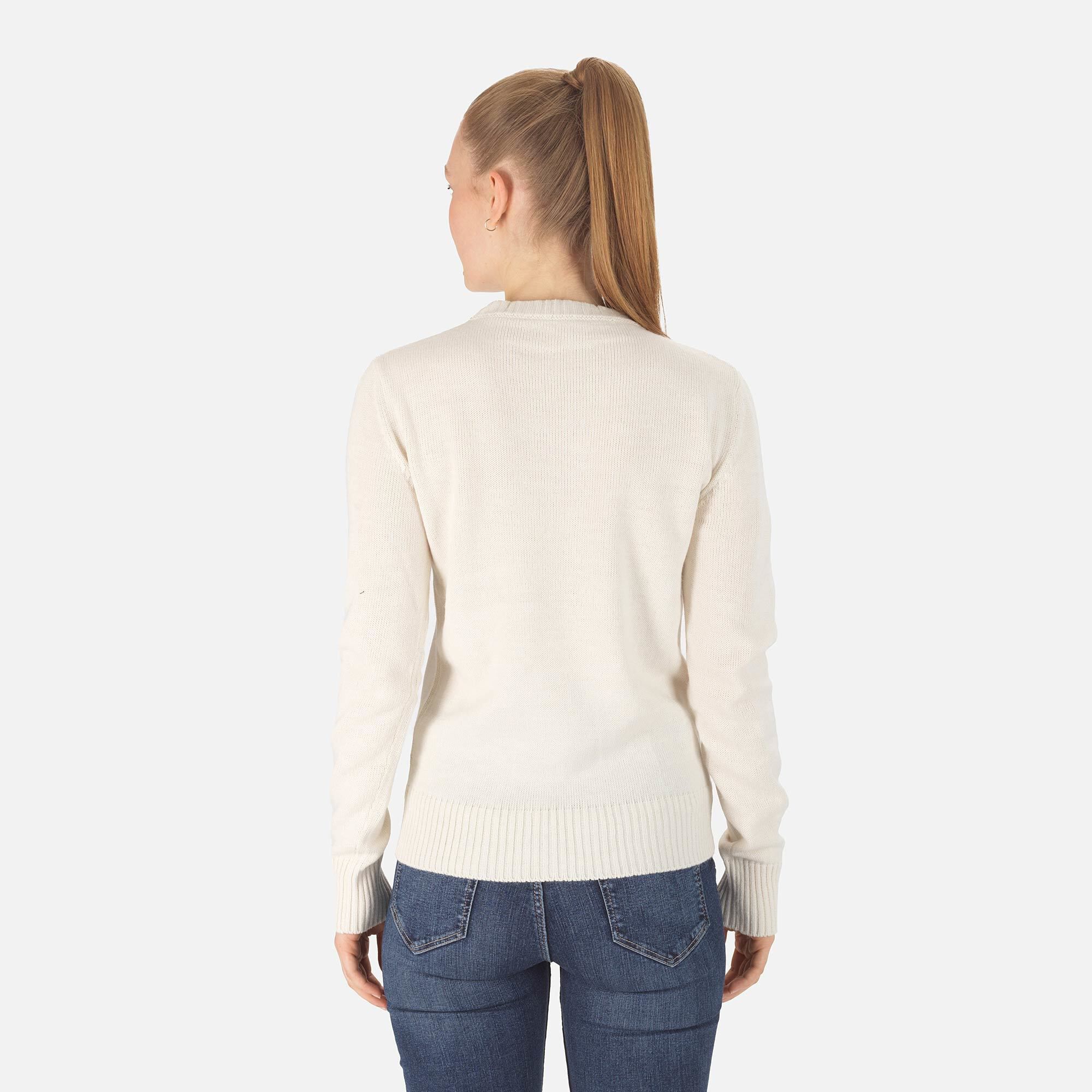Pull en maille à col rond Femme