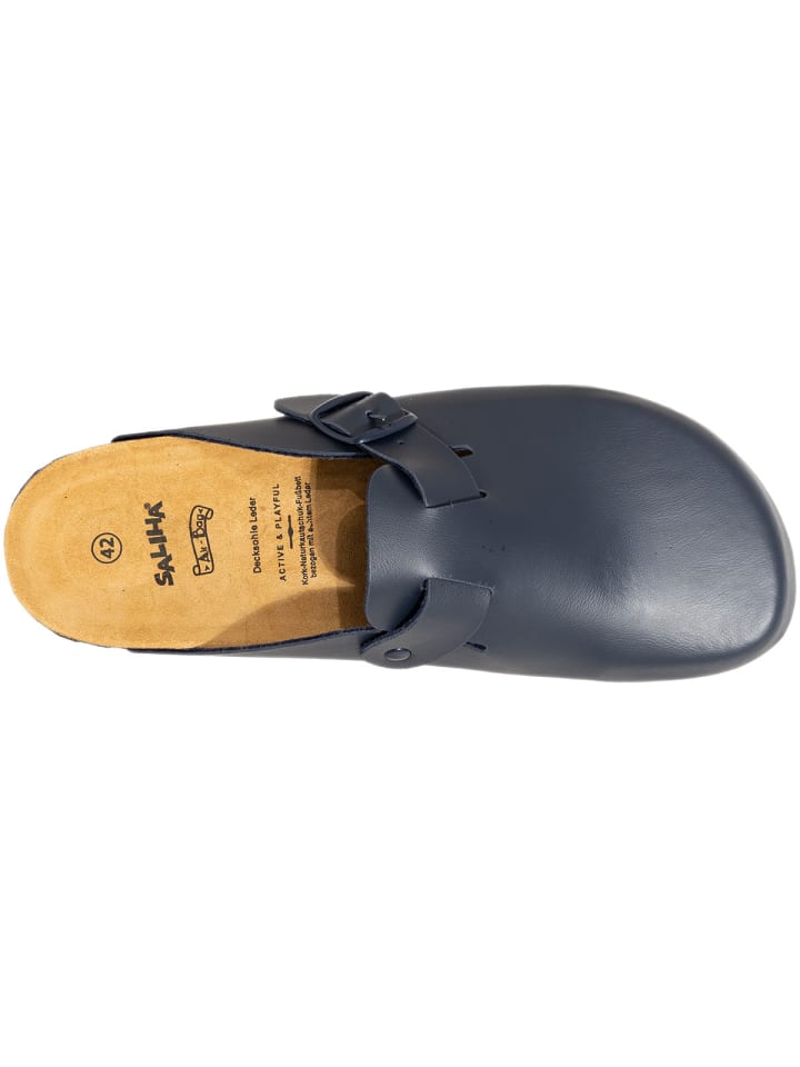 SALIHA Pantoletten Bioline-Pantolette in blau günstig kaufen