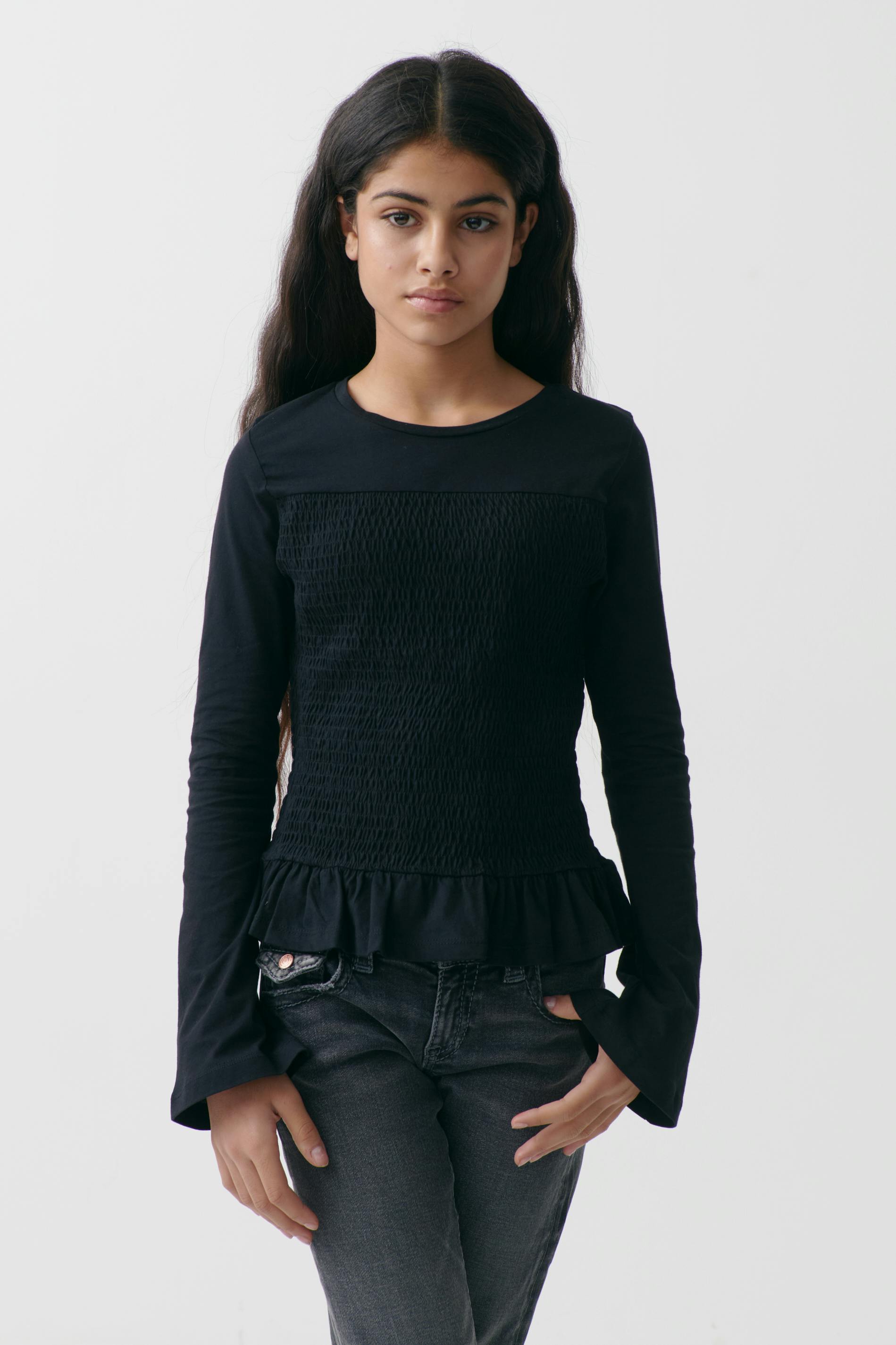 Y smock long sleeve top