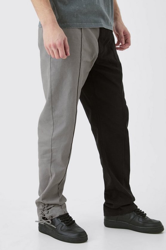 Tall gespleißte Hose mit geradem Bein