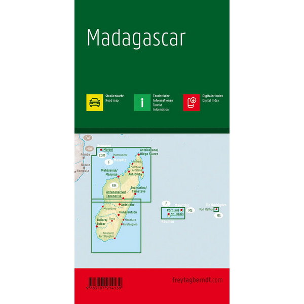 Madagaskar 1 : 1 000 000 - Straßenkarte