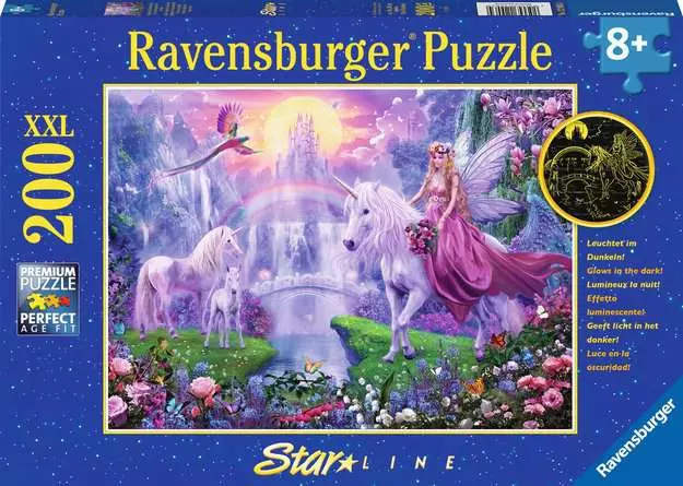 Kinderpuzzle ab 8 Jahren - Magische Einhornnacht - 200 Teile