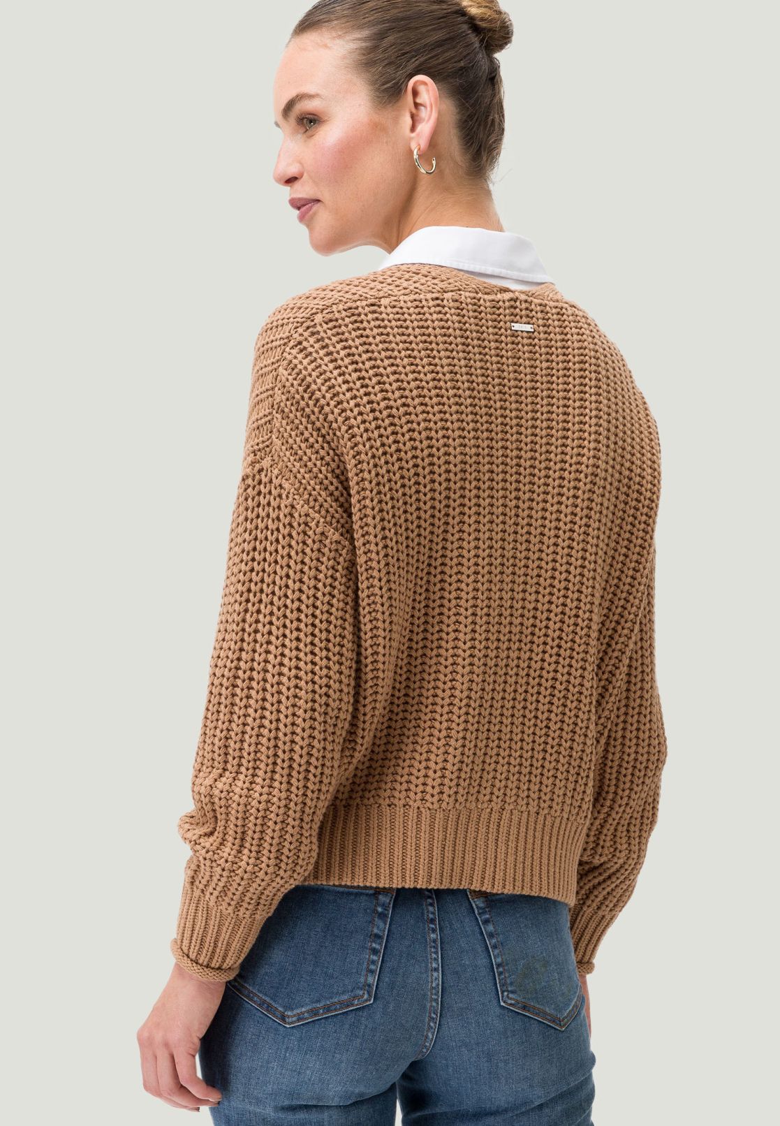 Strickjacke kurz Grobstrick
