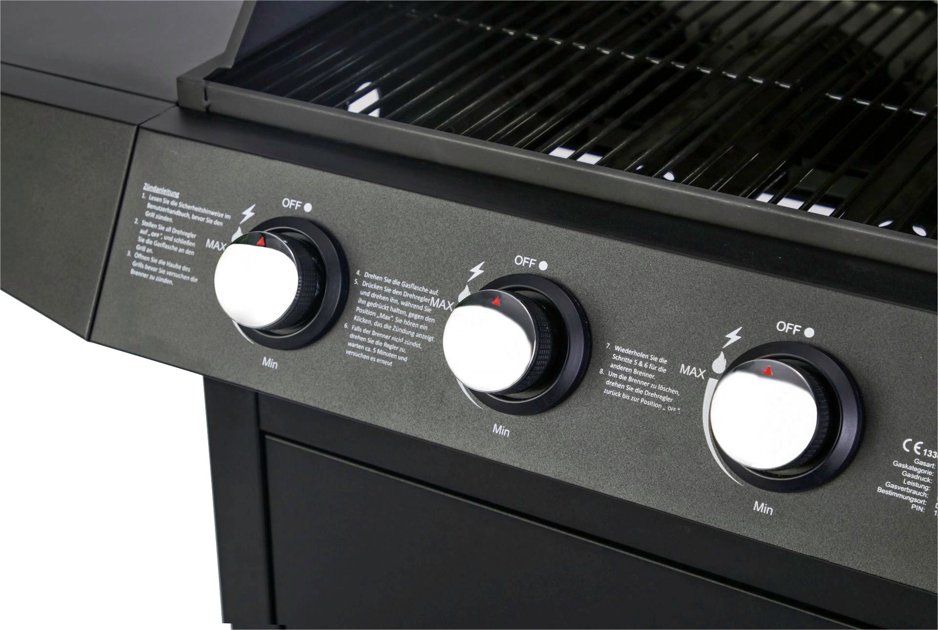 El Fuego Gasgrill San Angelo, BxTxH: 110x53x102 cm