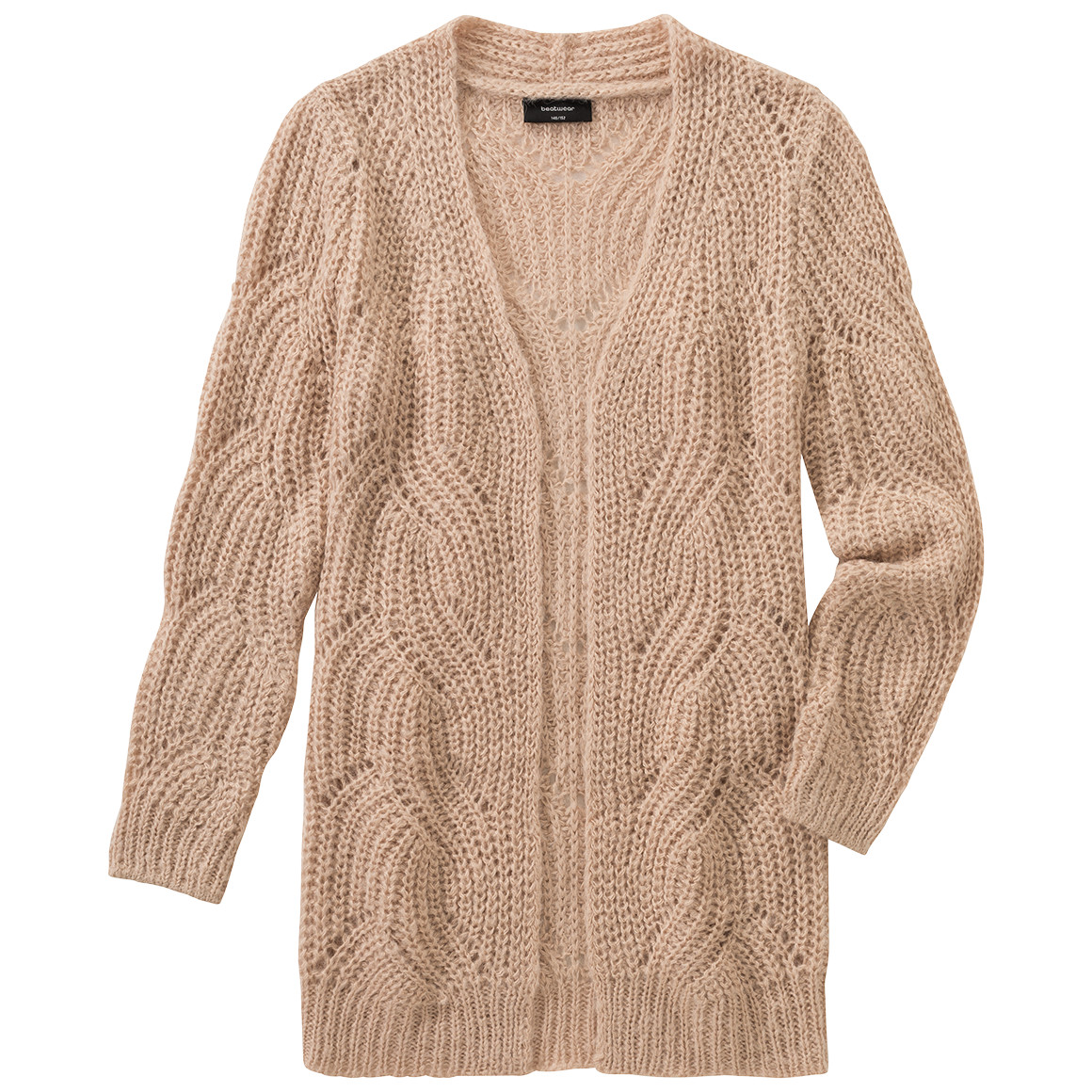 Mädchen Strickjacke mit Lochstrick-Muster