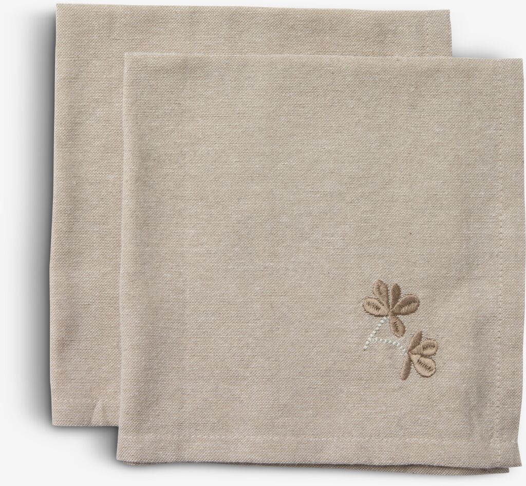 Serwetki materiałowe DAGFIOL 40x40 szare 2 szt./opakowanie