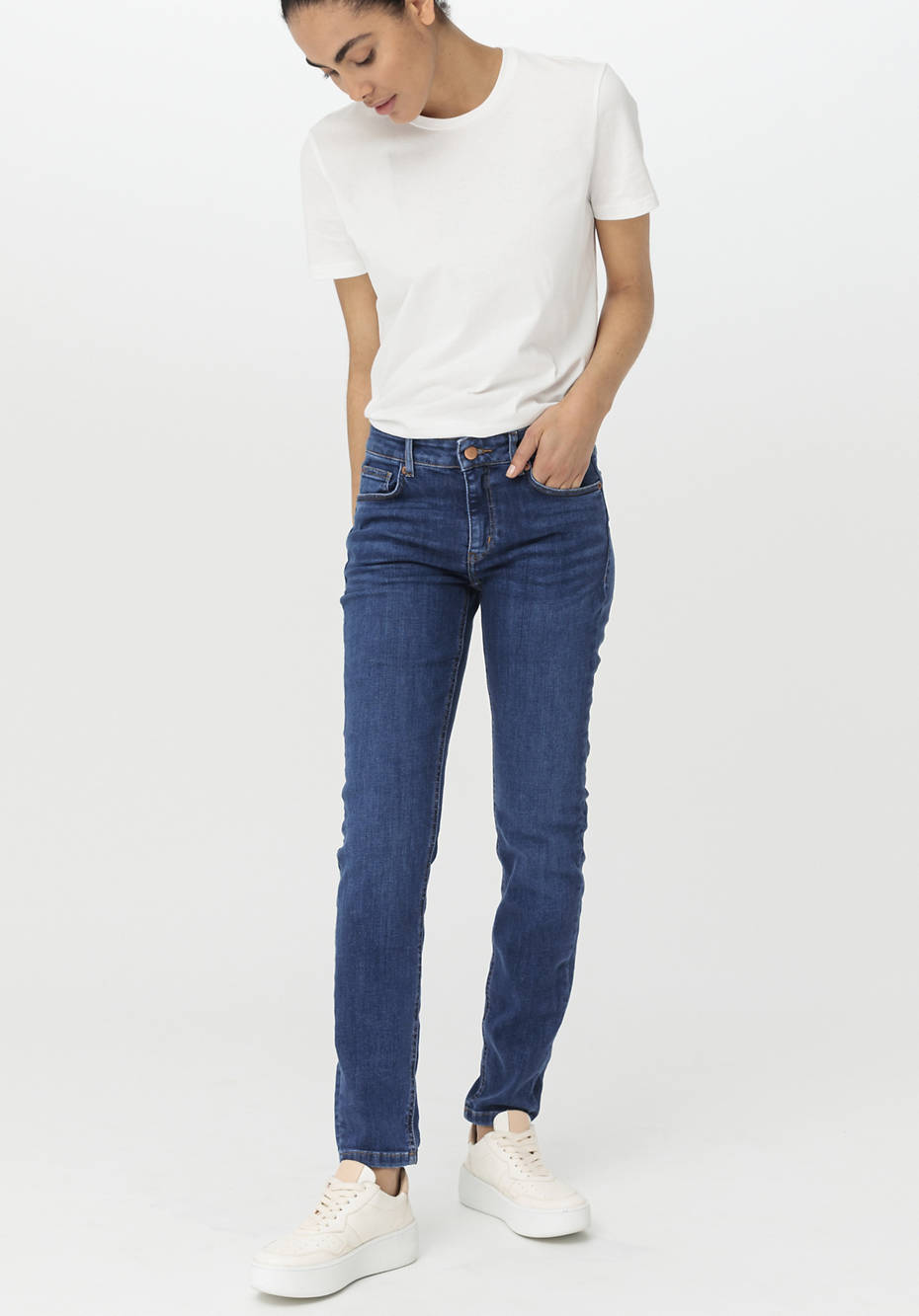 Jeans LINA Mid Rise Skinny aus Bio-Denim