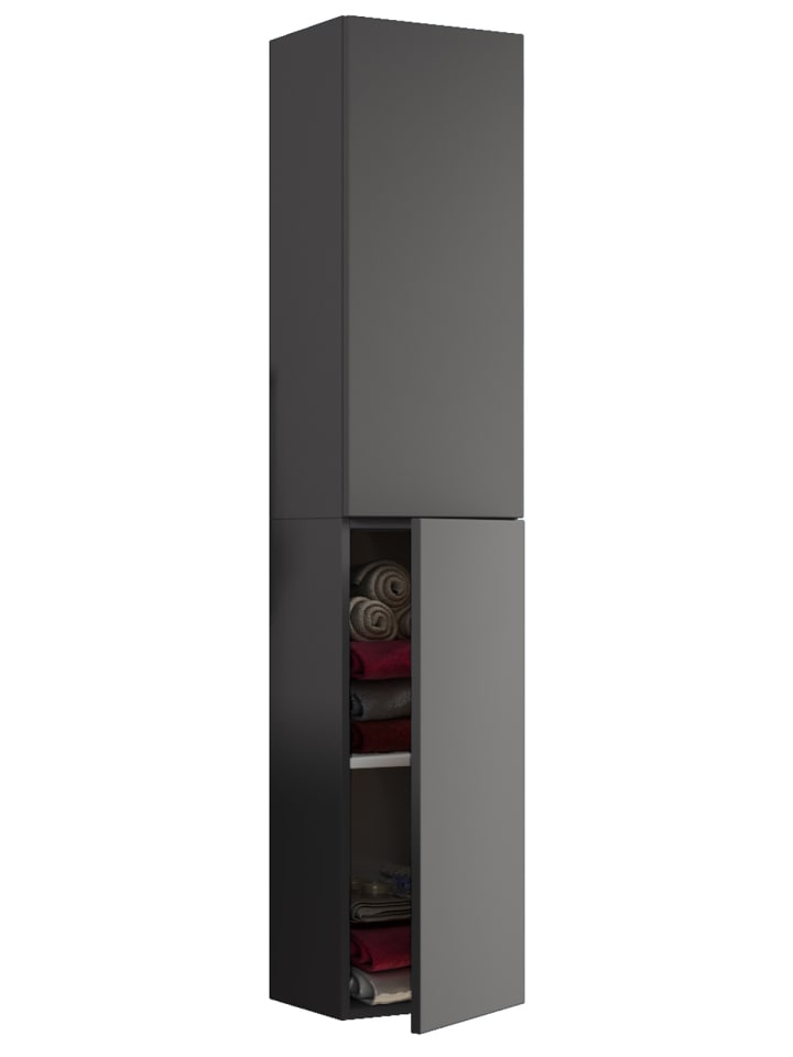 VCM  Holz Badmöbel Bad Hochschrank Badschrank Lendas in Anthrazit günstig kaufen onesize