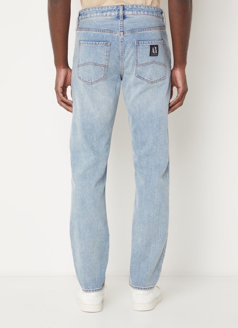 Armani Exchange rette jeans med lett vask