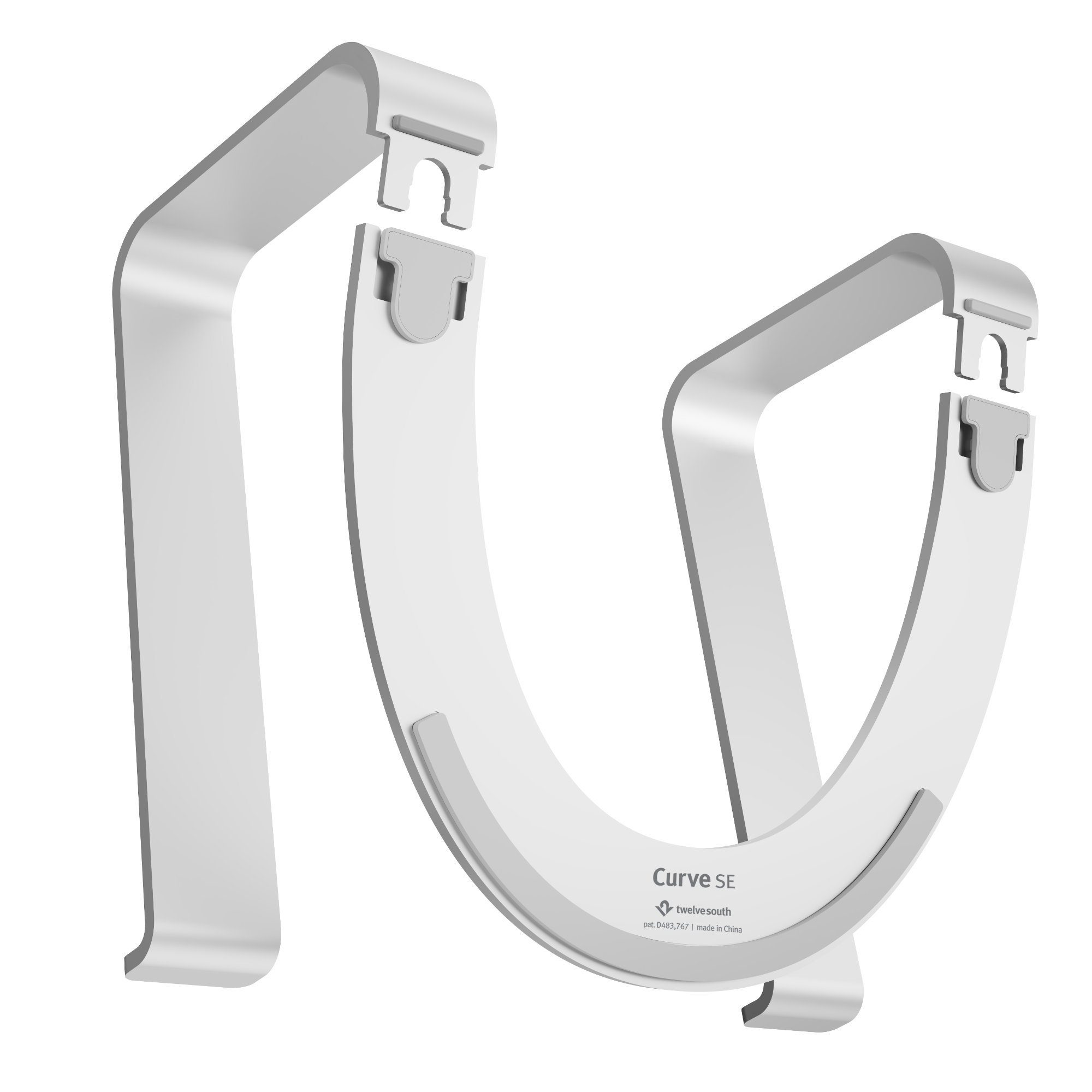 Twelve South Curve SE Aluminium Stand, Silber Laptop-Ständer, (MacBook / Notebooks von 13 bis 16 Zoll)