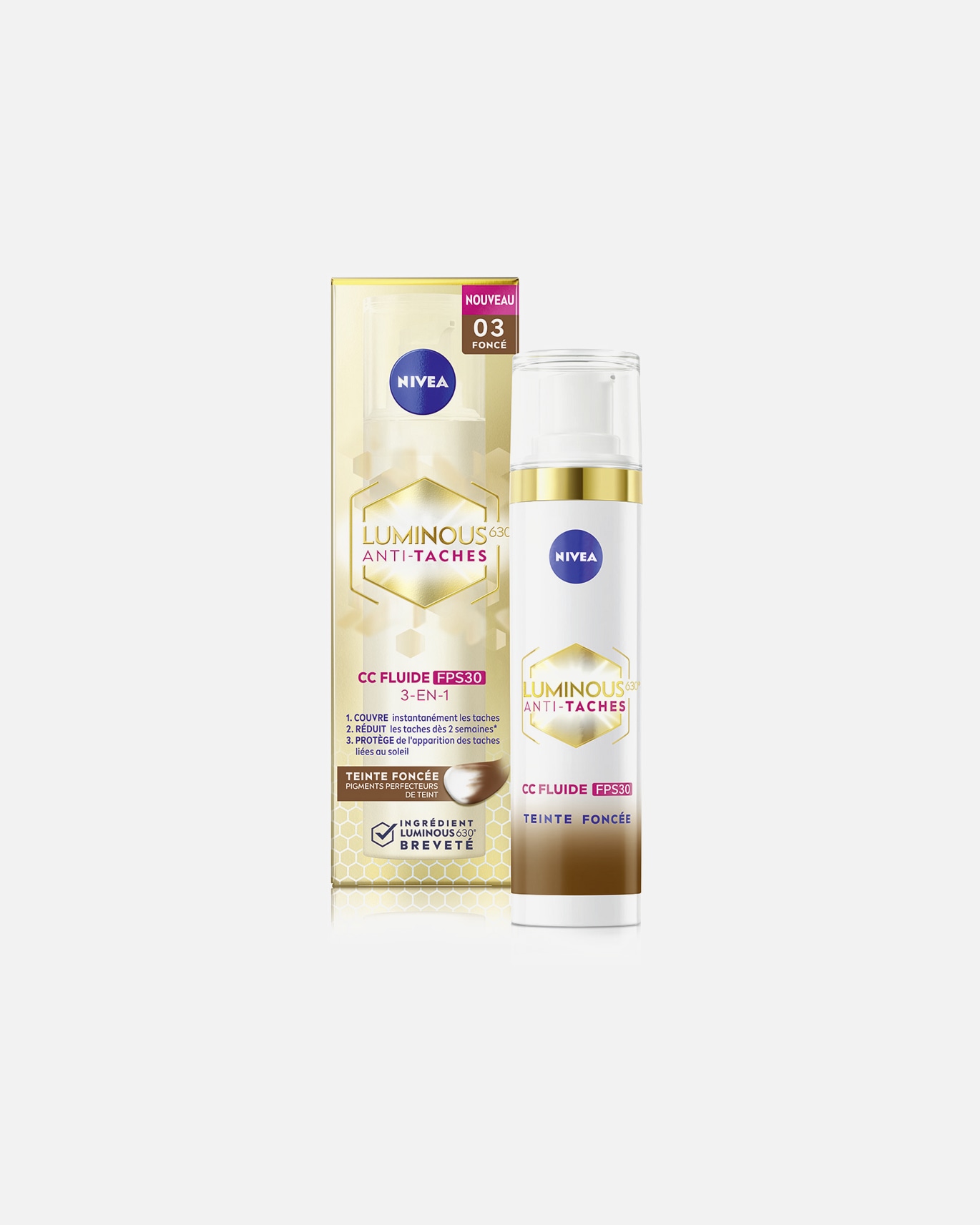 NIVEA CC foltálló fluid SPF 30