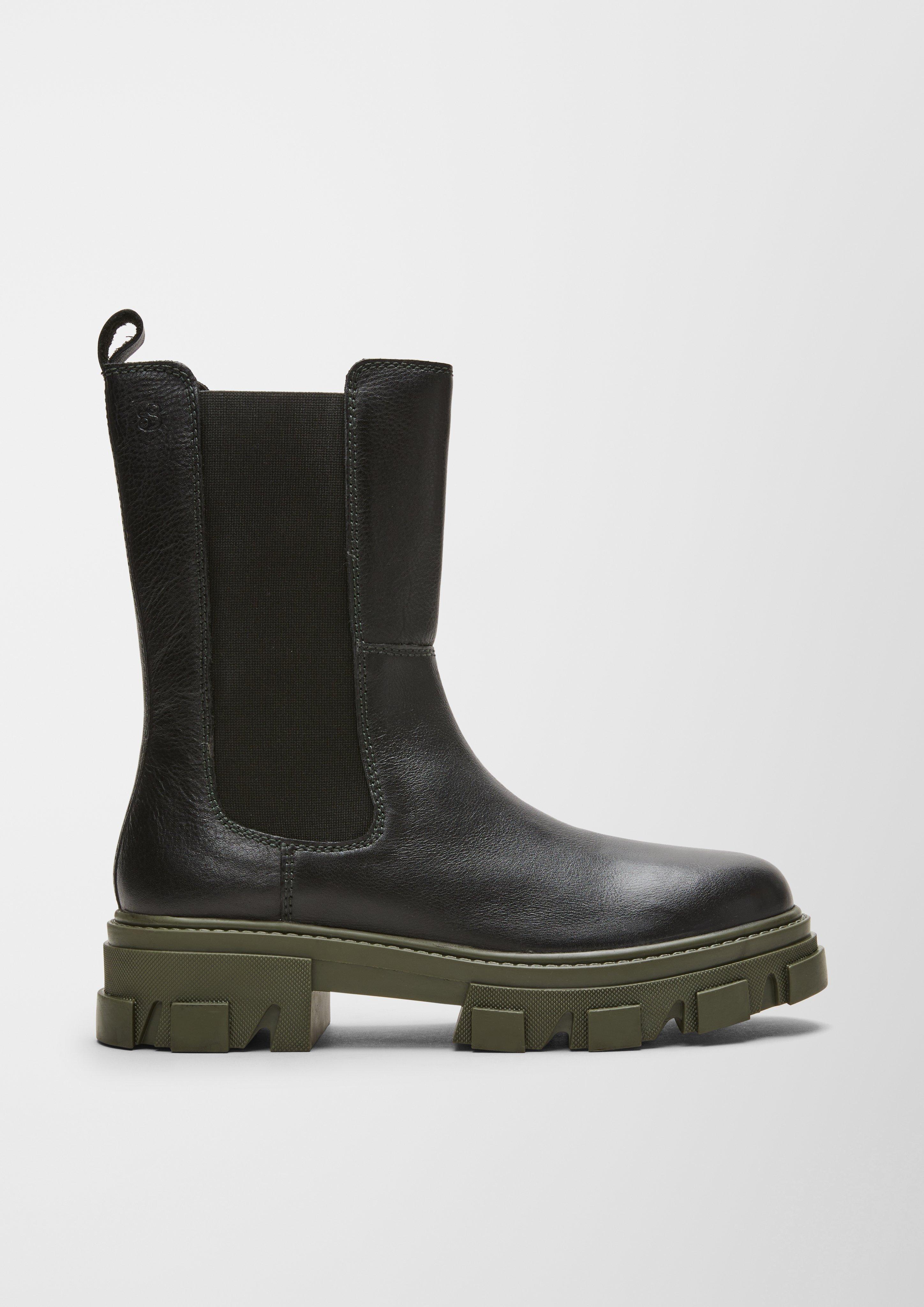 Chunky Boots aus Glattleder  6006594-071