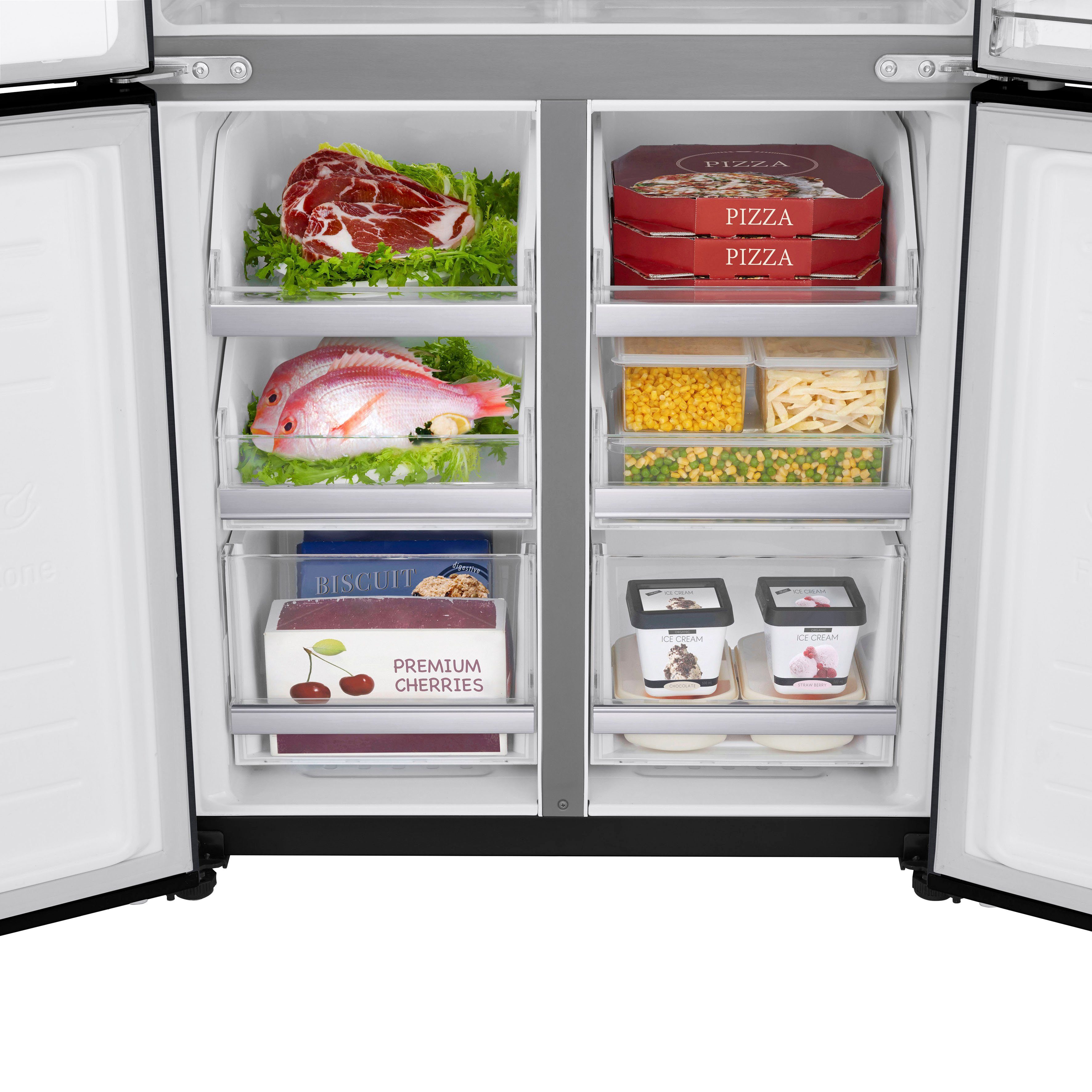 LG Multi Door GMX844MC6F, 178,7 cm hoch, 83,5 cm breit, InstaView™