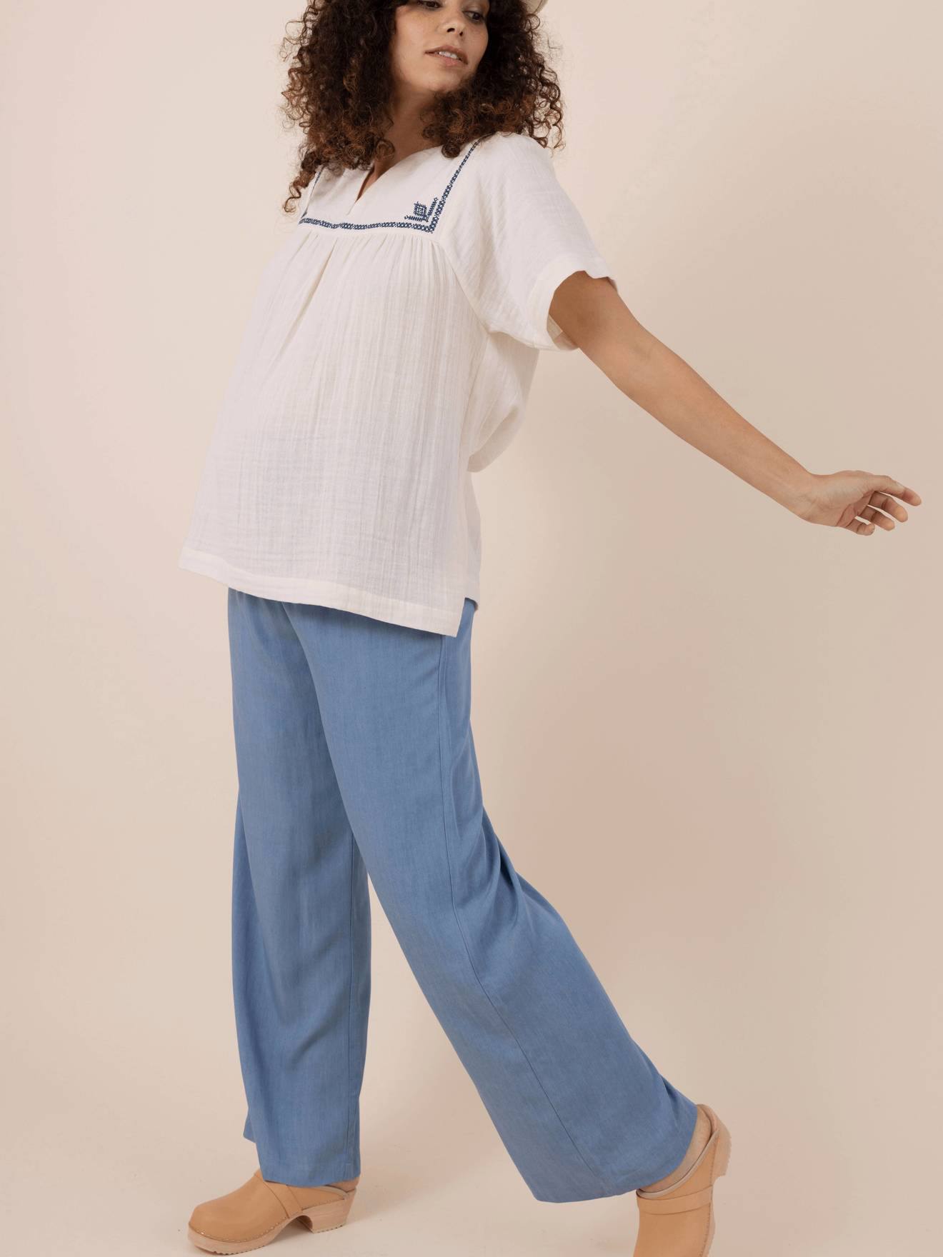 Envie de Fraise Umstandsbluse aus Musselin FARAH ENVIE DE FRAISE - rosenholz