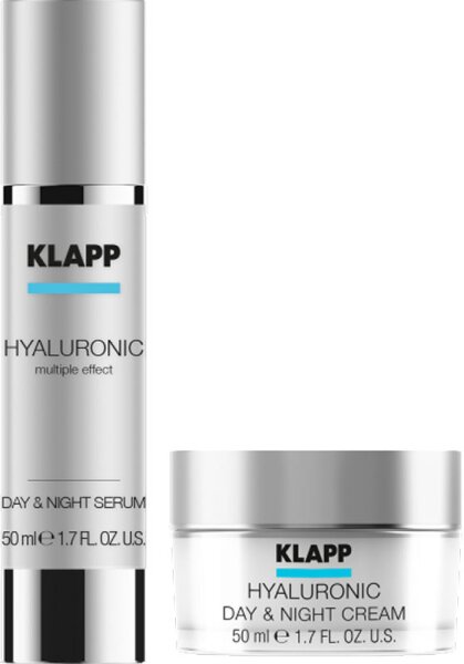 KLAPP Skin Care Science Hyaluronic Set Day & Night Cream + Serum Gesichtspflegeset