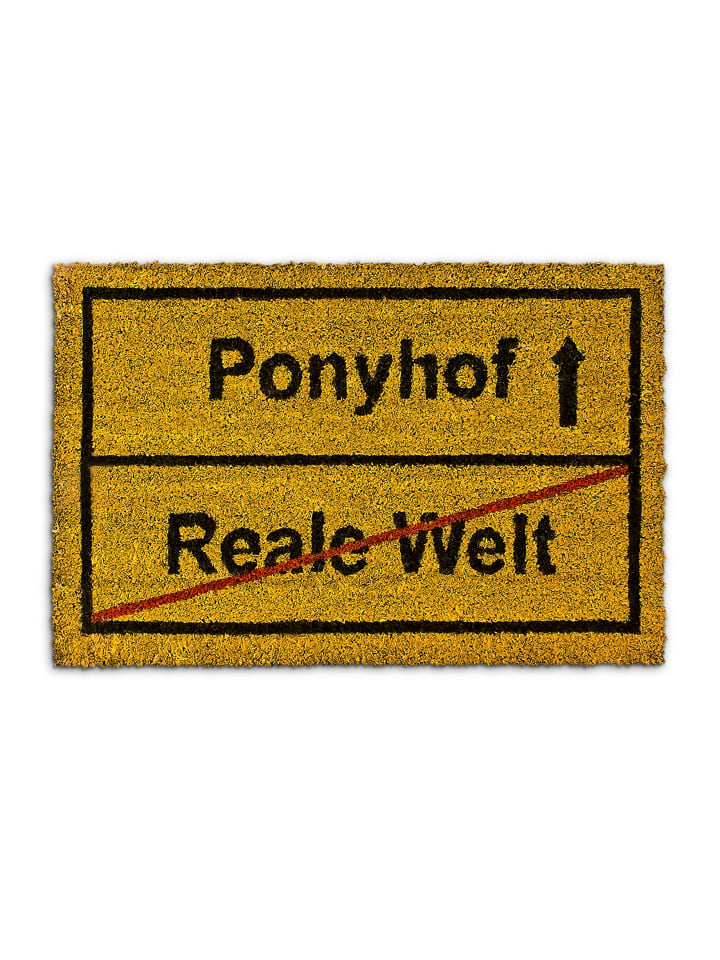 relaxdays Fußmatte Ponyhof in Braun - (B)60 x (T)40 cm günstig kaufen onesize