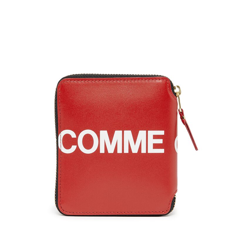 Comme des Garcons Wallet Huge Logo red