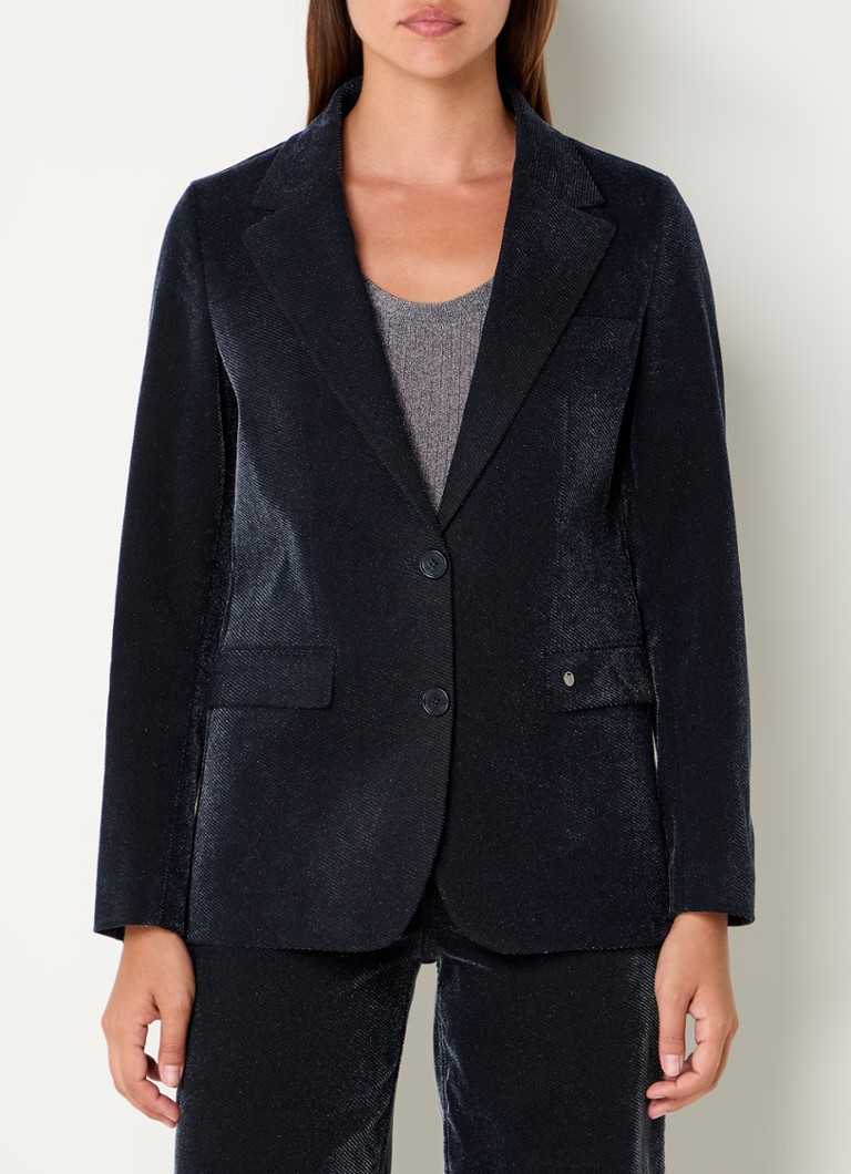 Moss Mosh MM Reena blazer with flap pockets and lurex