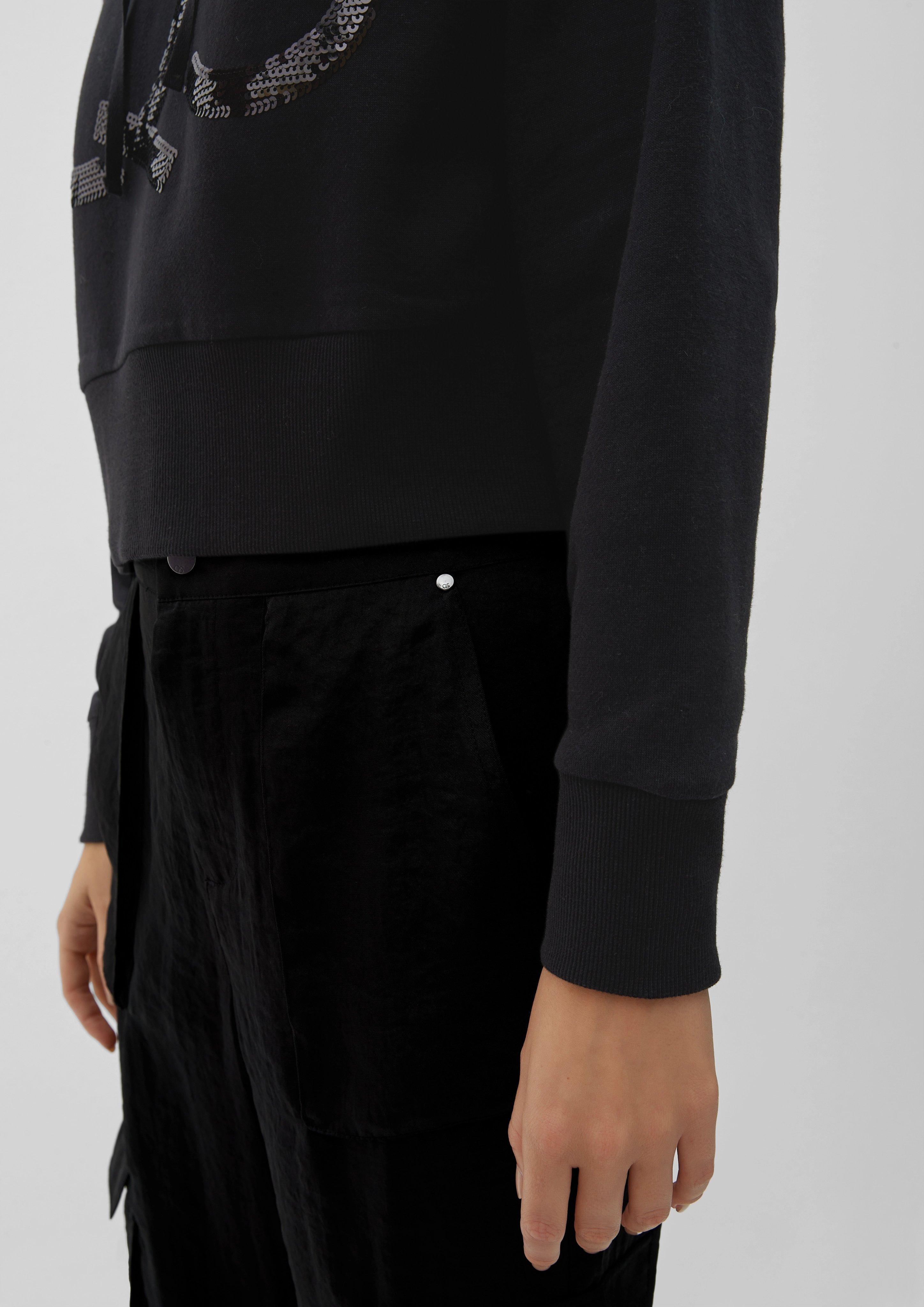 Kapuzenpullover mit Pailletten-Logo  2119175-9999
