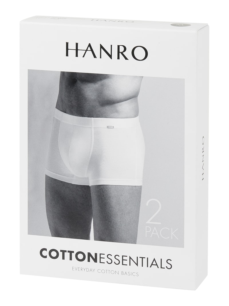 Trunks mit Label-Detail im 2er-Pack in anthrazit meliert