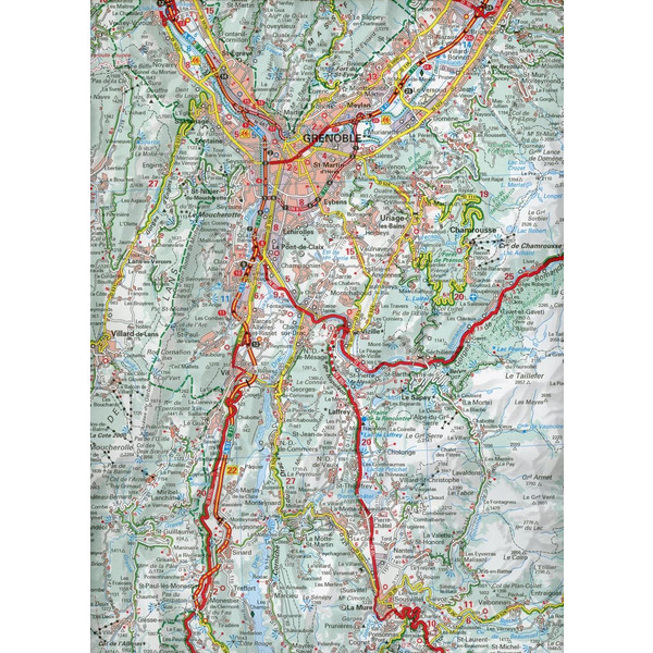 Michelin Französische Alpen Nord - Straßenkarte