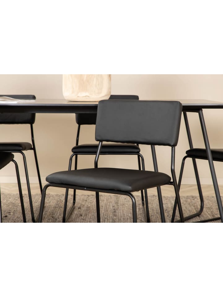 ebuy24 Essgruppe Pippi 3 (7-teilig) Schwarz 90 x 190 cm günstig kaufen onesize