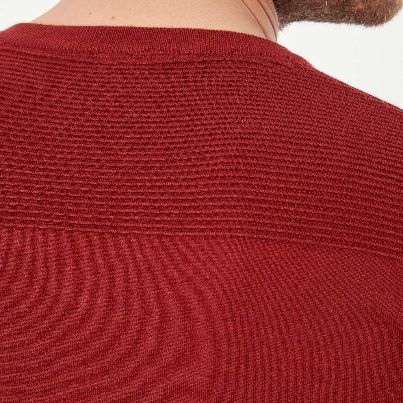 VYLA   Pull bordeaux homme