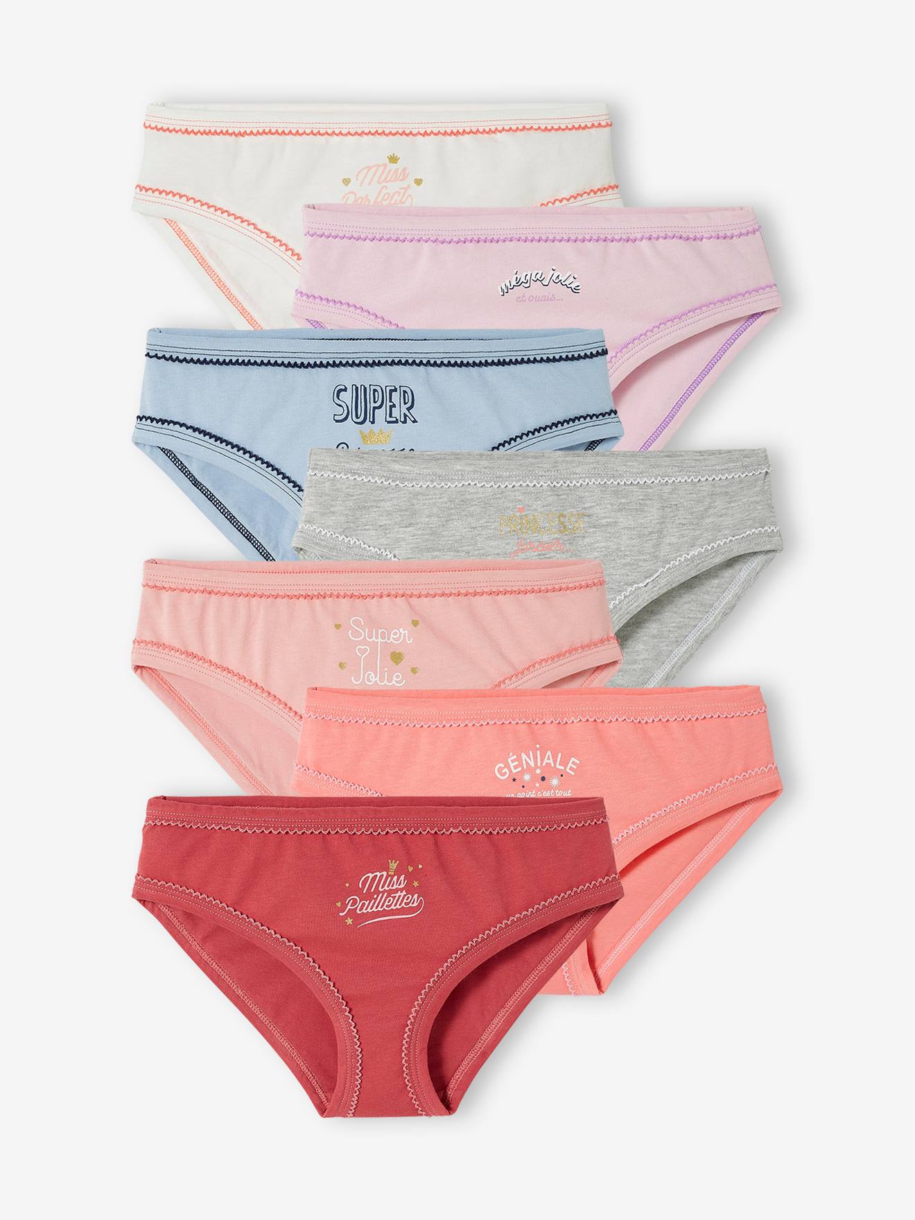 Lot de 7 culottes fille lot multicolor