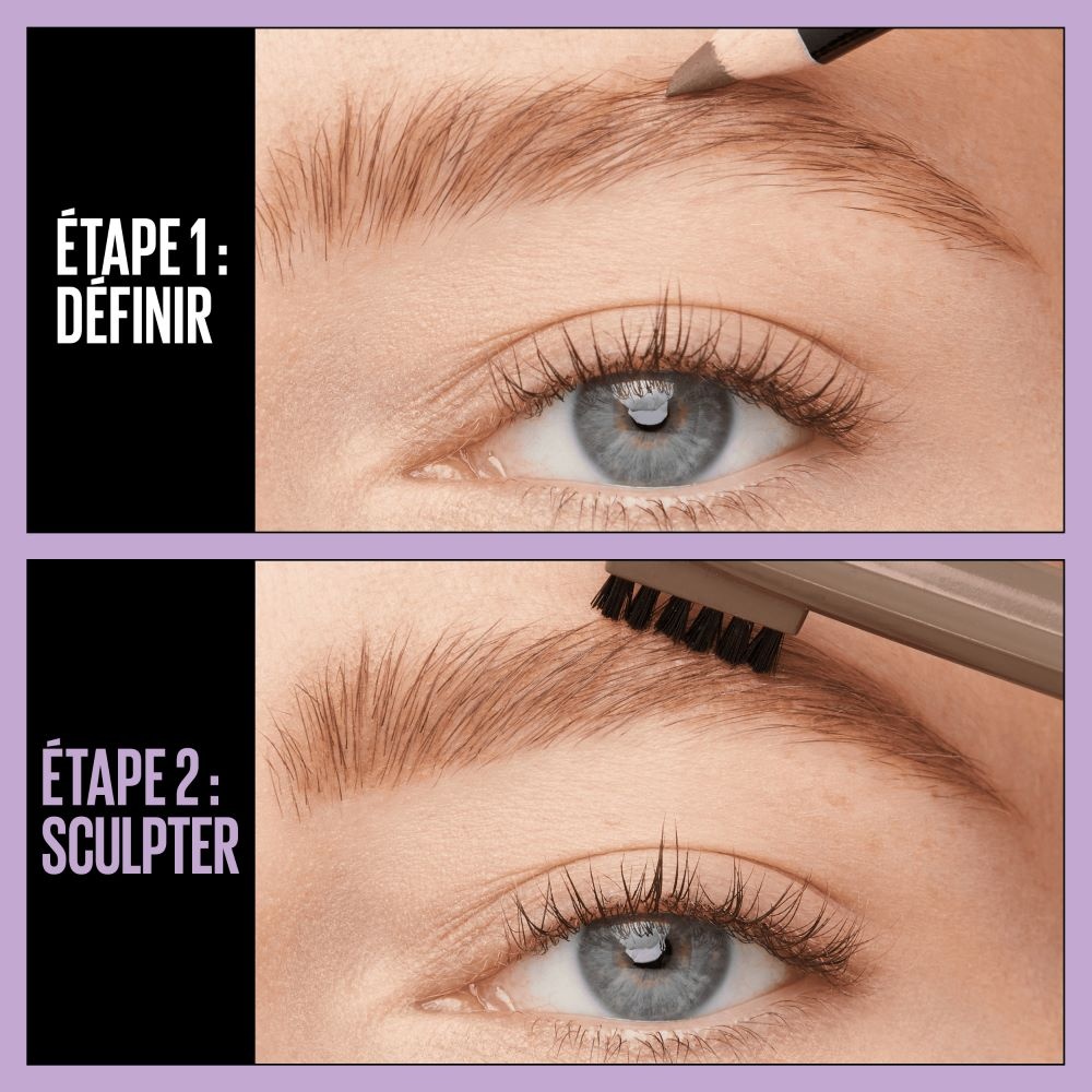 Maybelline New York Express Brow Precise Crayon à sourcils avec brosse intégrée
