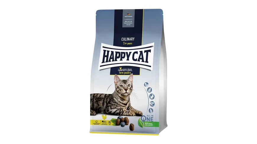 Happy Cat Katzentrockenfutter Culinary Adult Land Geflügel 1,3kg 1.3 kg