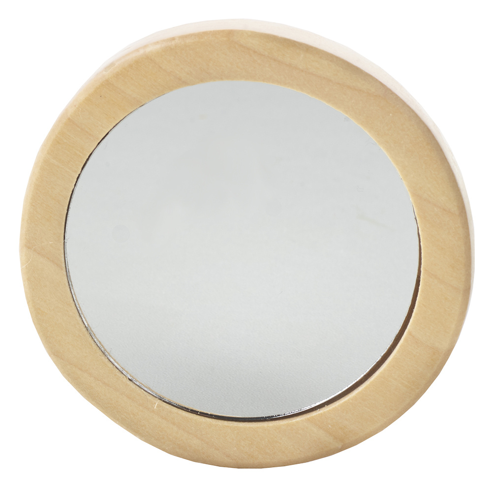 Avril Miroir de sac en bois
