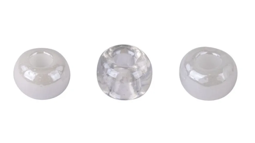 Rayher Glas-Großlochradl, 5,4mm ø 55 g