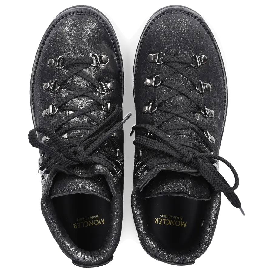 Moncler - Stiefeletten BALANCHE Rindsleder - grau