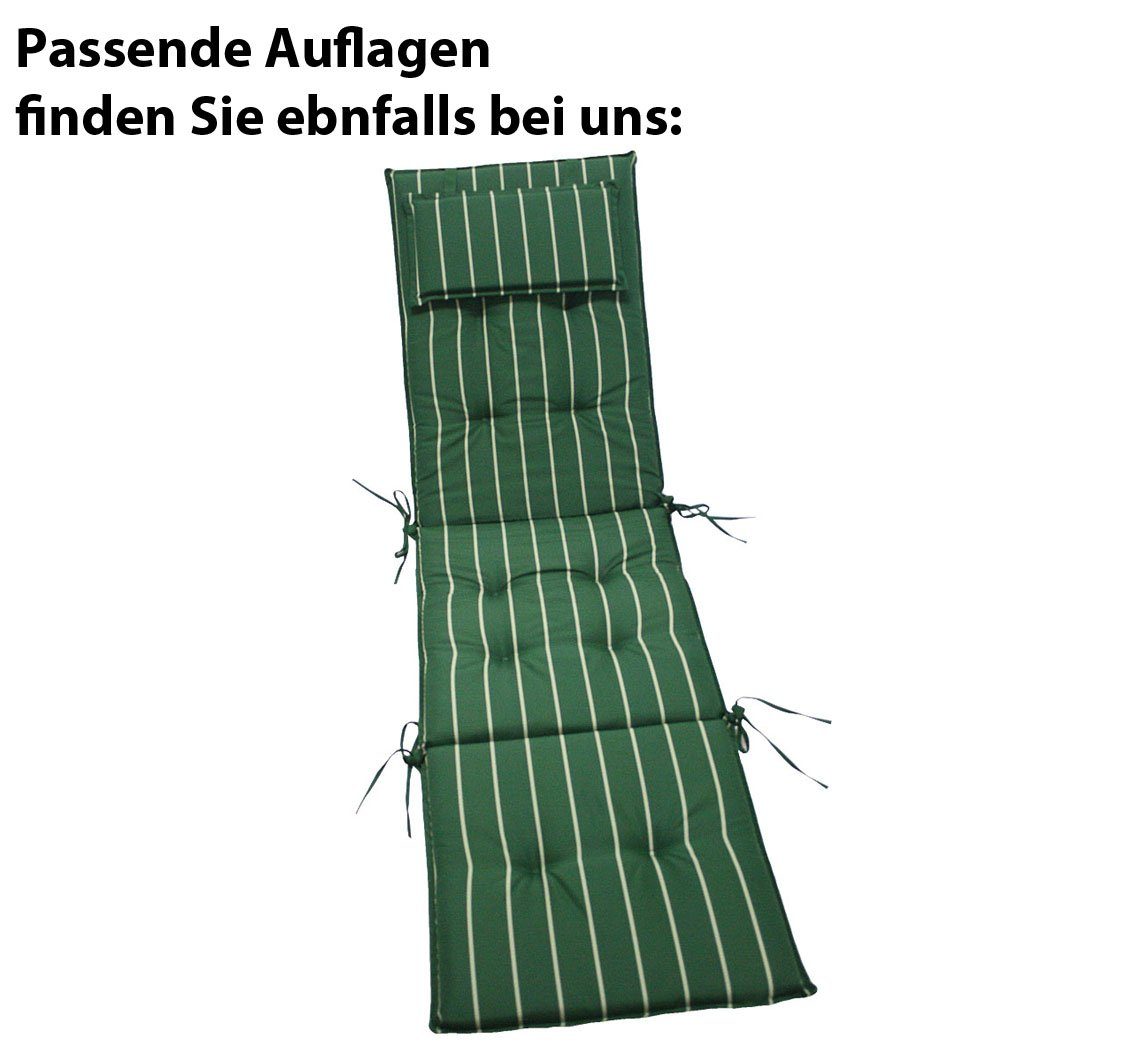 KMH Gartenliege Hartholz Deckchair (Eukalyptusholz) (101908)