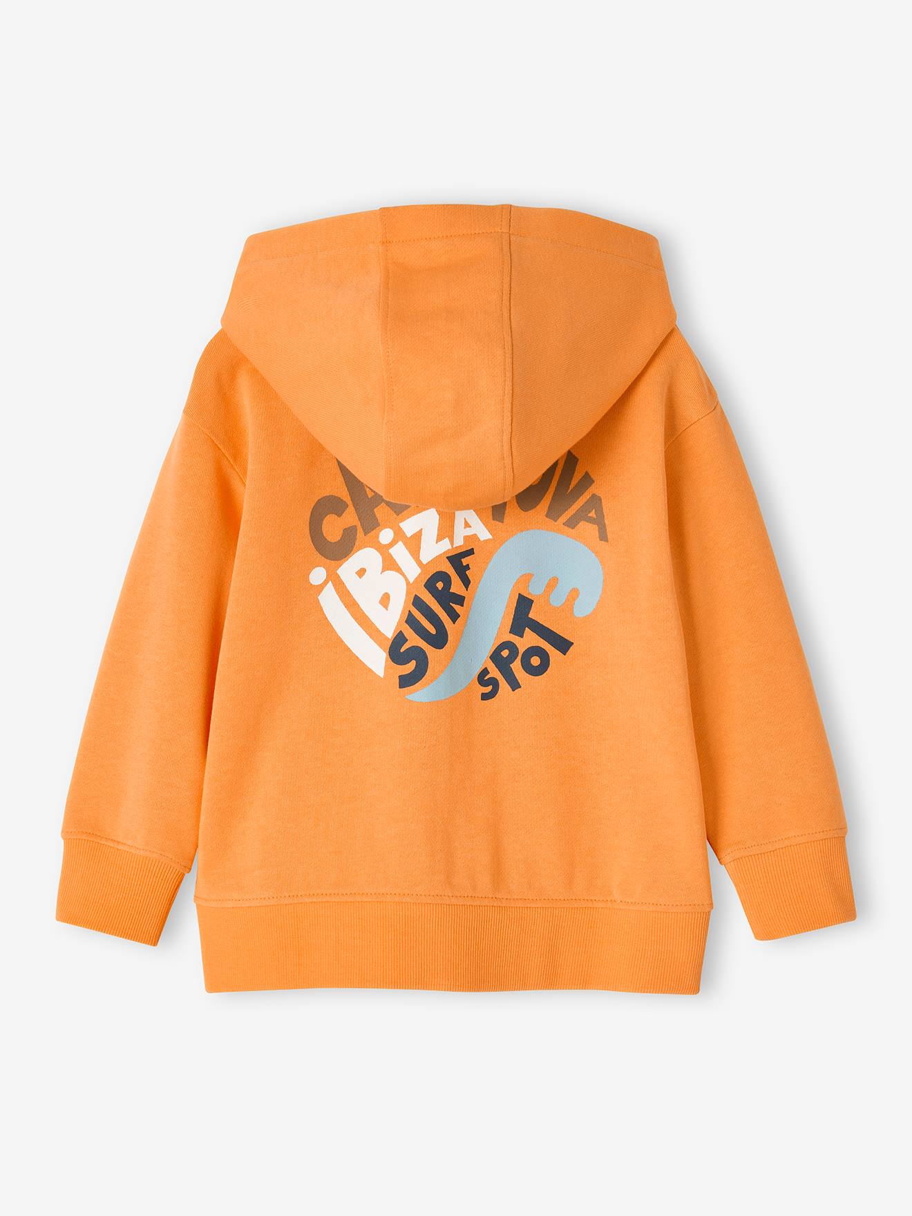Vertbaudet Jungen Kapuzensweatjacke Oeko-Tex - orange