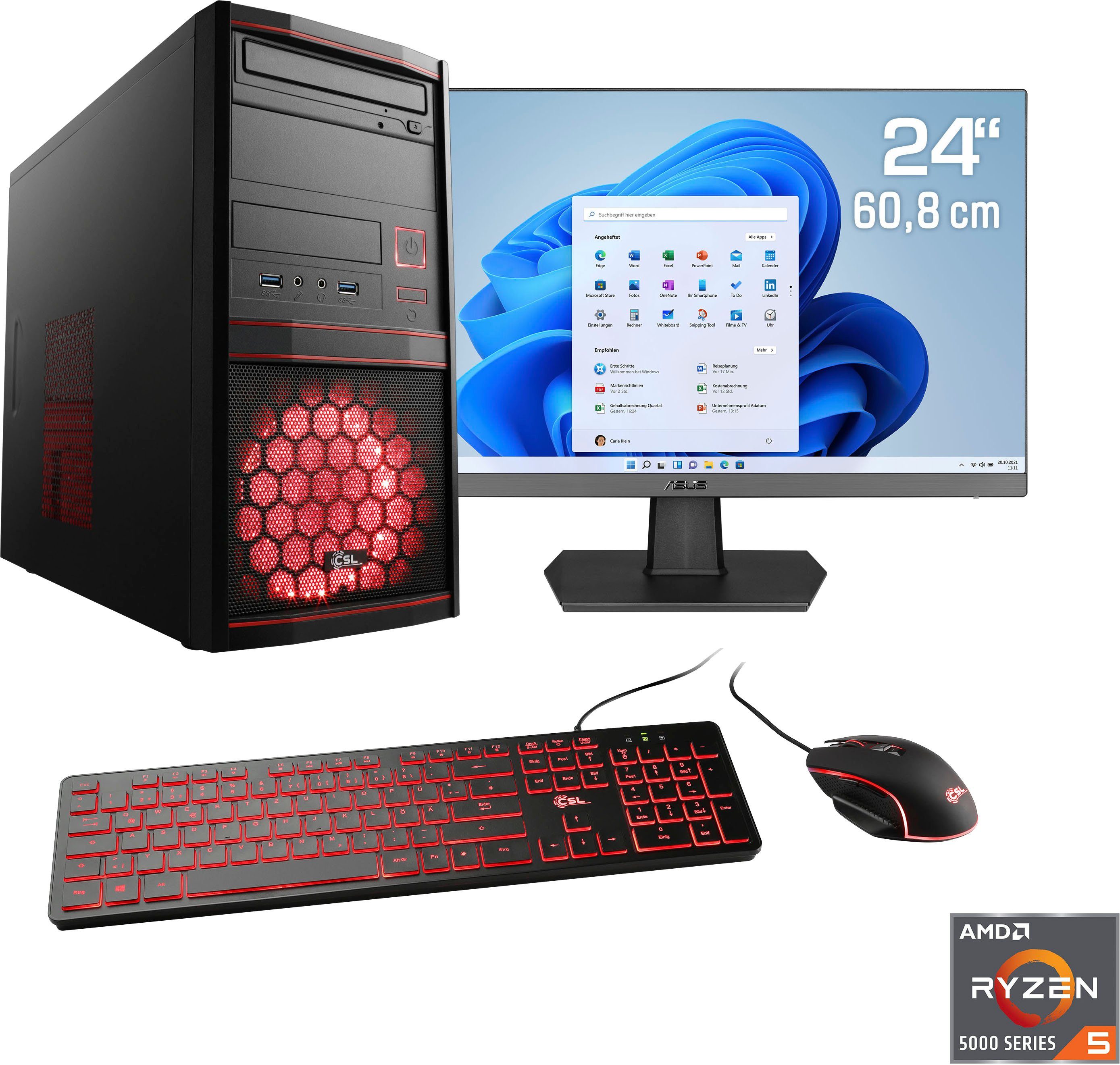 CSL Sprint V28983 Gaming-PC-Komplettsystem (24