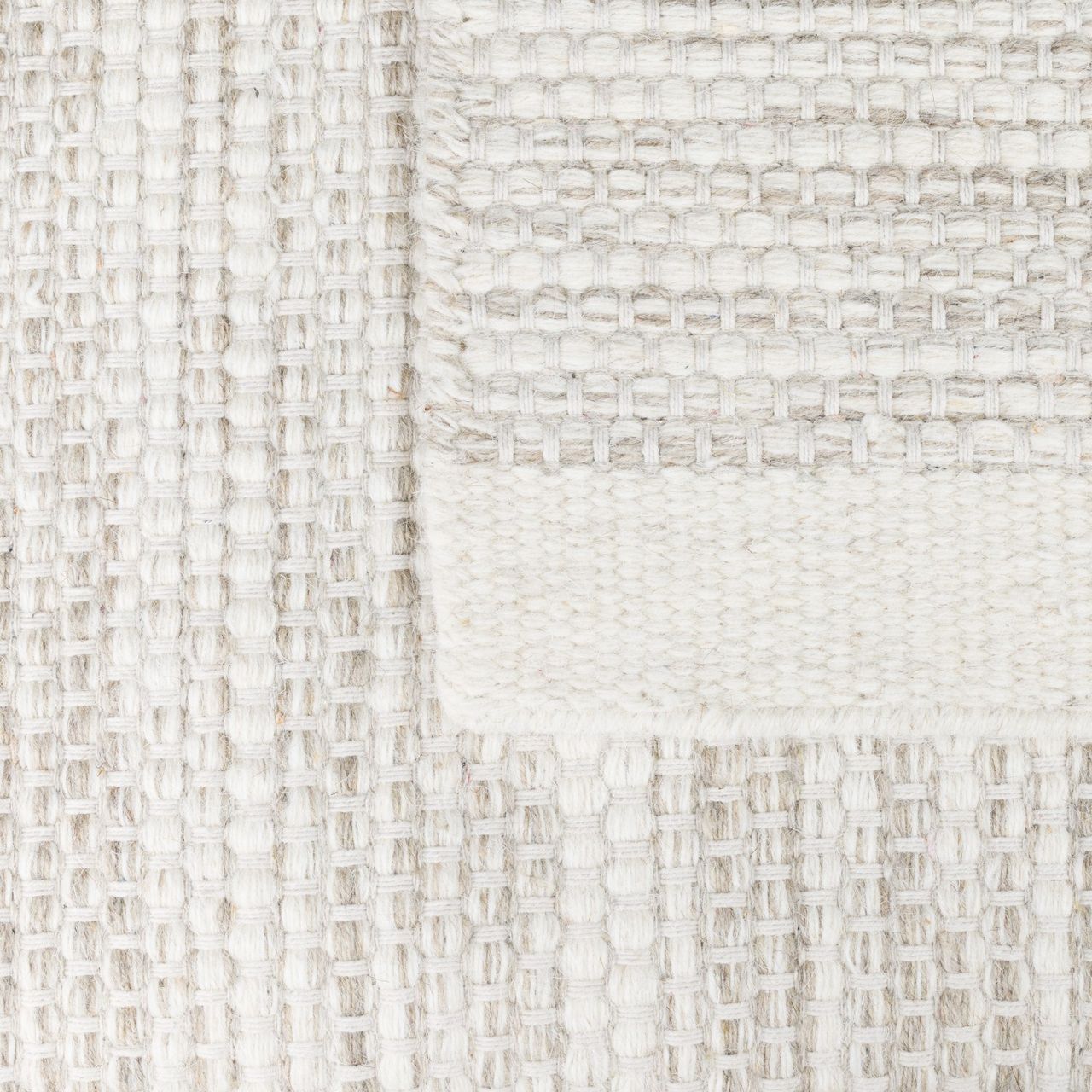 MyFlair Teppich Wooly Peace, 240 cm x 290 cm, Farbe natur, rechteckig, Gesamthöhe 5mm