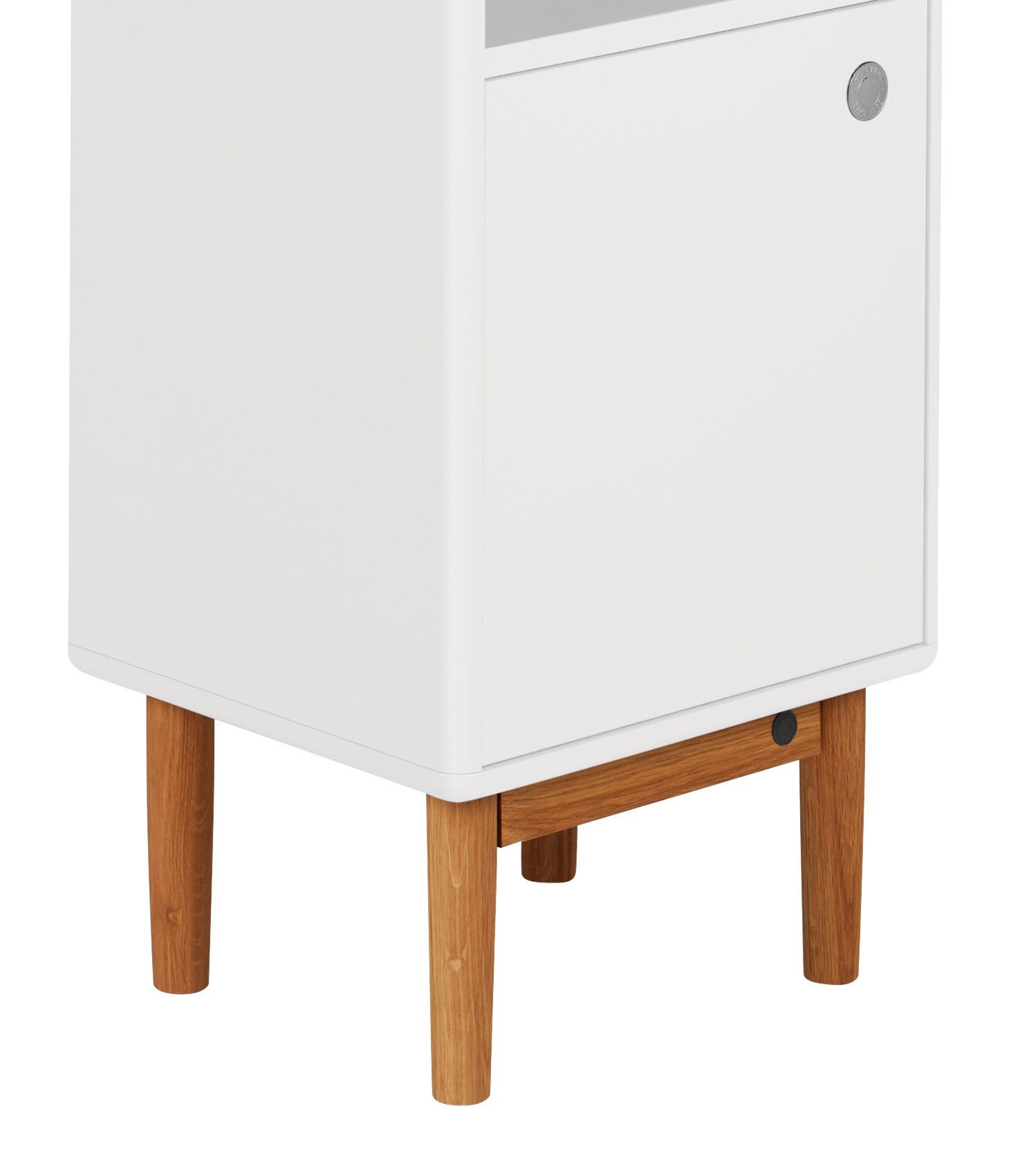 TOM TAILOR HOME Möbelfuß COLOR BATH Füße - für 40 cm Breite Hoch- und Unterschränke - Eiche, konische Form, massive Eiche, natur
