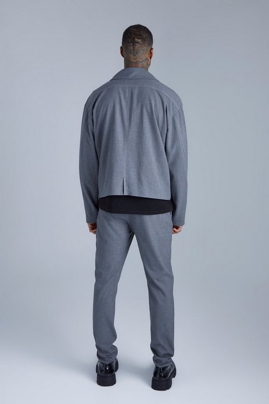 Slim-Fit Hose mit Naht-Detail