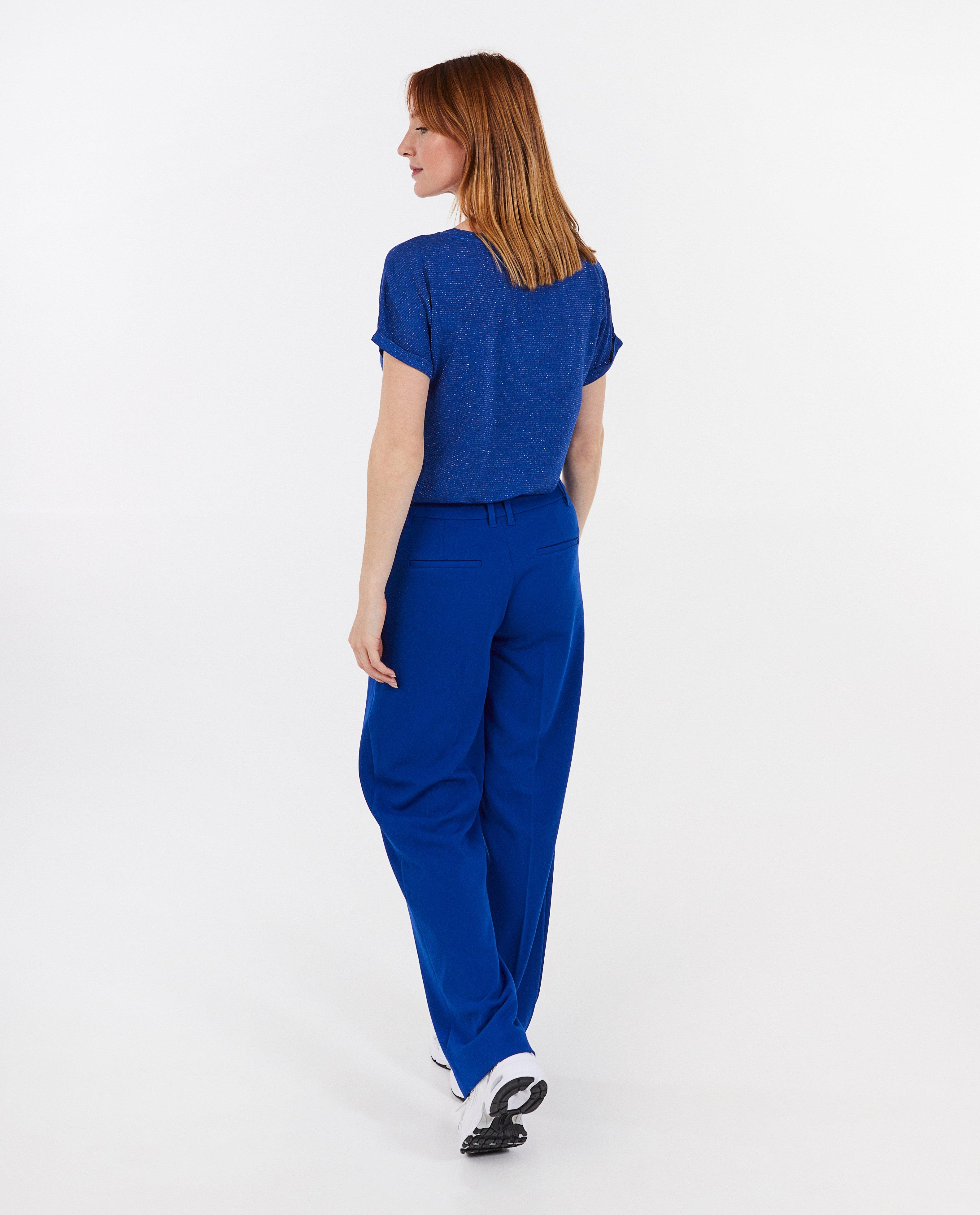 Tricou Sora cu dungi fine albastru închis