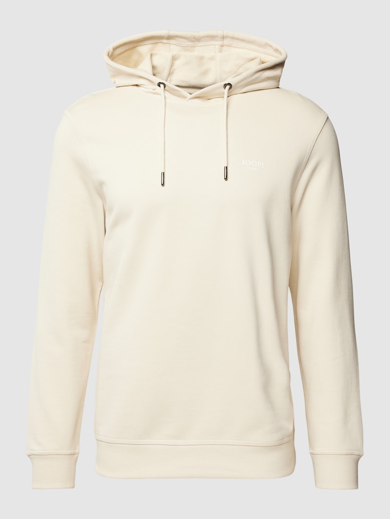 Hoodie mit Kapuze Modell 'SAMUEL' in weiß