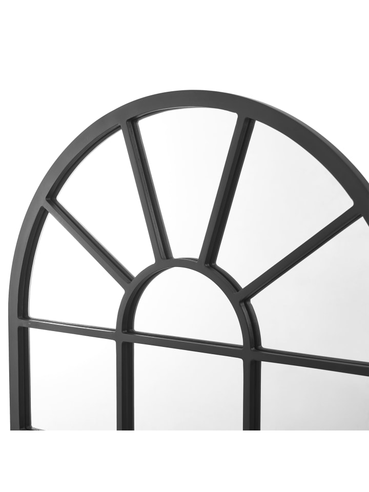 en.casa Wandspiegel Villalago in Schwarz (H)80cm (B)60cm (T)1.8cm (G)6kg günstig kaufen onesize