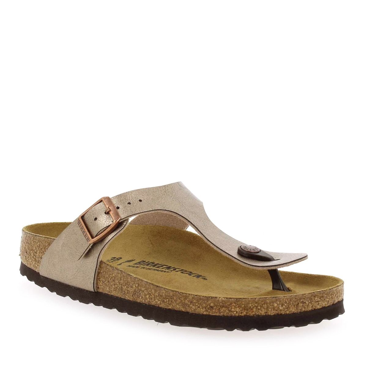 Birkenstock  GIZEH - taupe métallisé